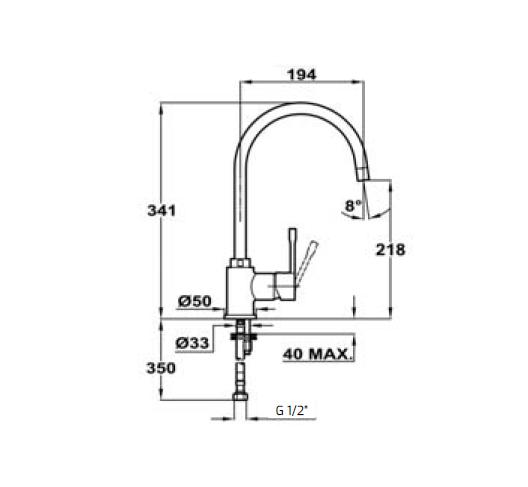 Vòi rửa bát Teka ARES