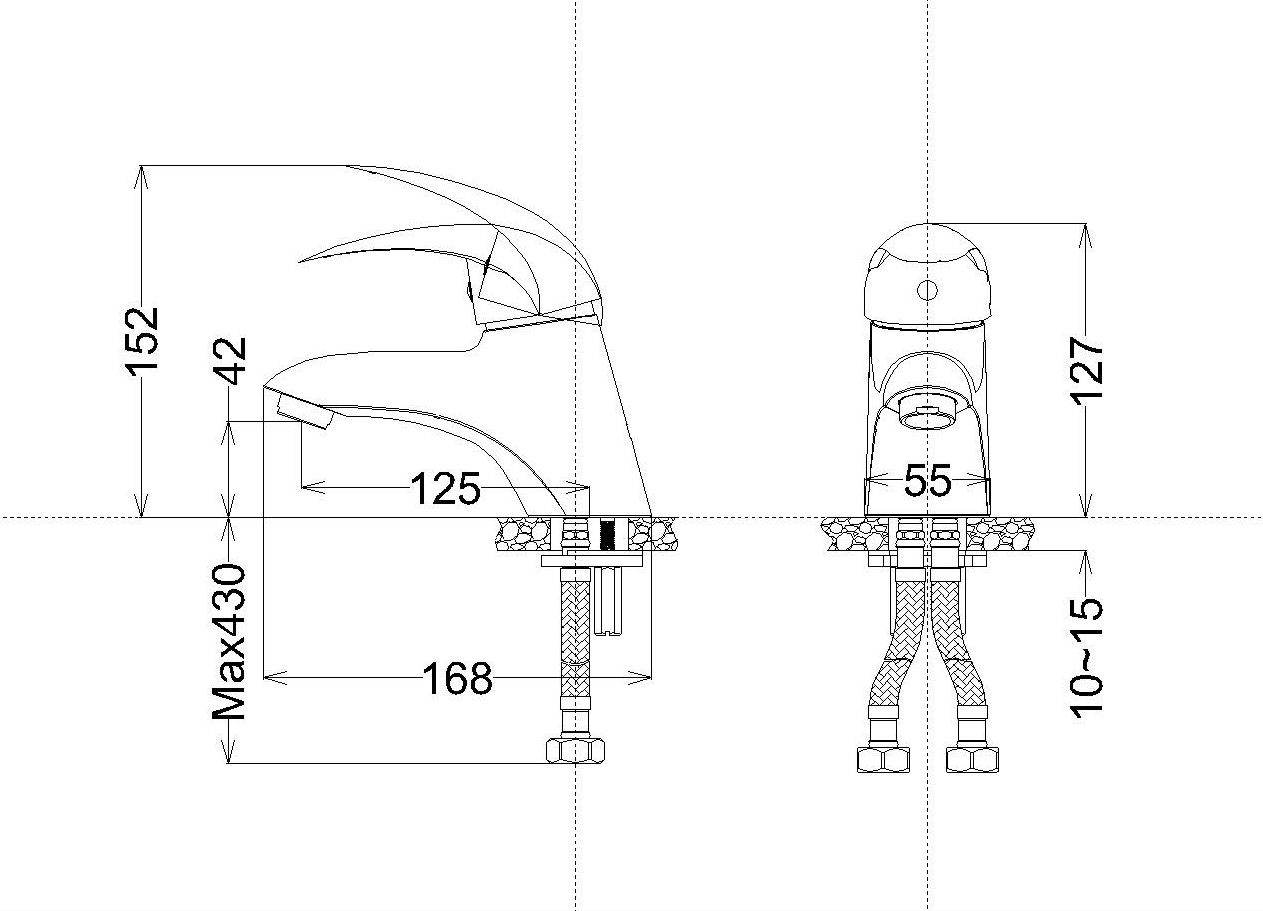 Vòi lavabo nước lạnh Caesar B105C
