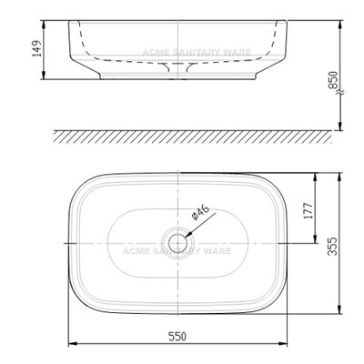 Chậu rửa đặt bàn American WP-F626
