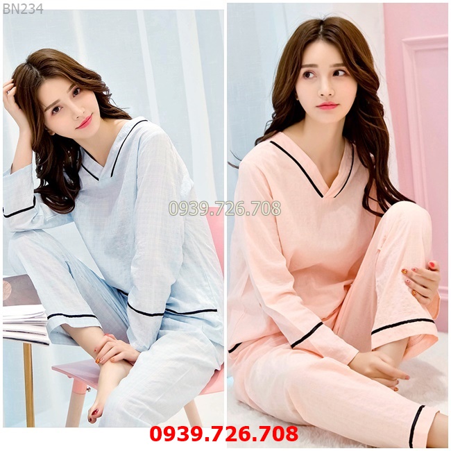 Review NEW - Đồ Ngủ Nữ Bộ Pijama Dài Tay Tay Nhung Tăm Cao Cấp Mùa Đông Mặc  Nhà Sau Sinh Đẹp Mềm Mại Giữ Nhiệt Tốt - VADESI