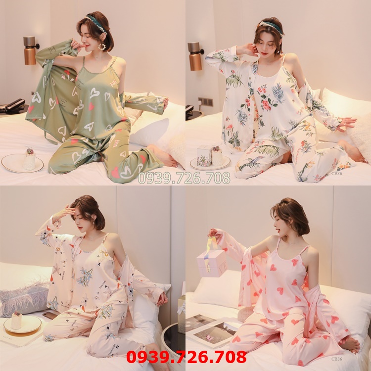 Mùa Hè Satin Lụa Bộ Đồ Ngủ Bộ Cho Nam Sọc Tay Ngắn Pijama Mỏng Người Đồ Ngủ  Váy Ngủ Giả Lụa Bộ Pyjama Homme Pj bộ / của người đàn ông