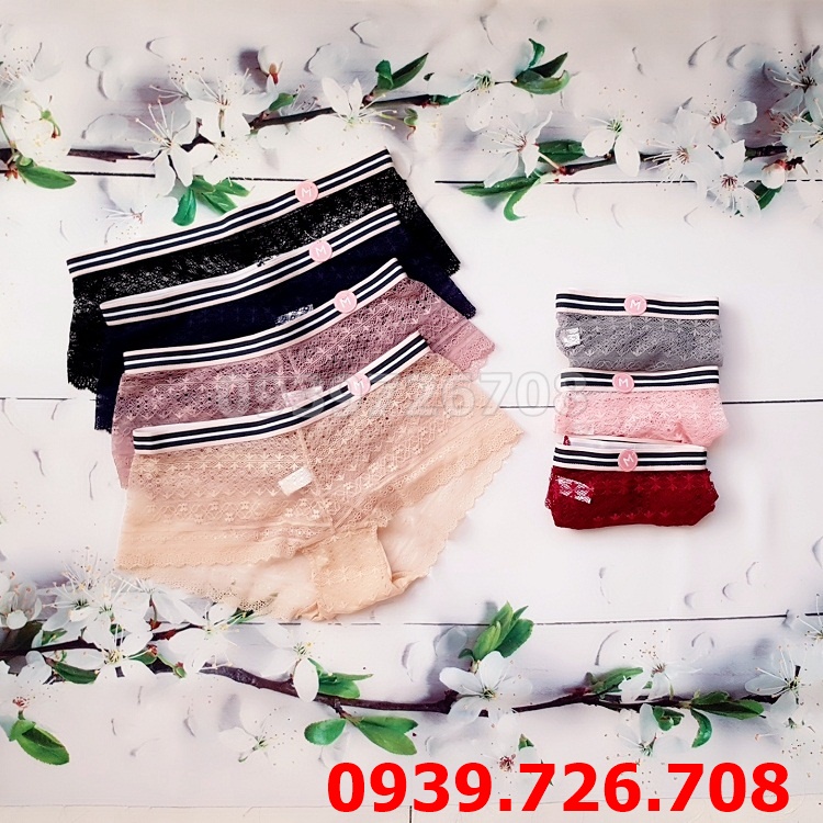 Quần lót ren lưng kẻ sọc
