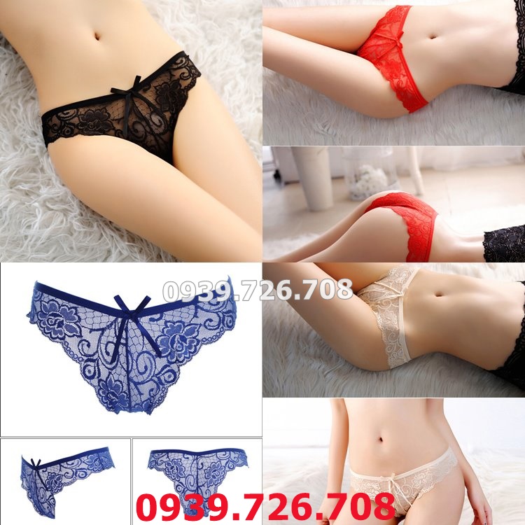 Quần lót ren nơ giữa