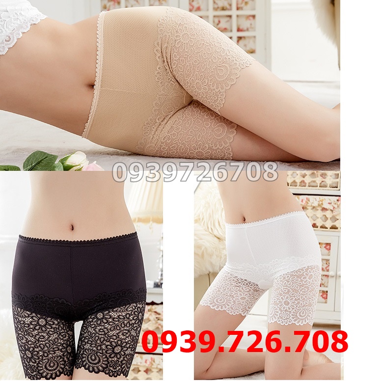 Quần mang trong váy có túi viền trơn chất liệu cotton 4 chiều co giãn