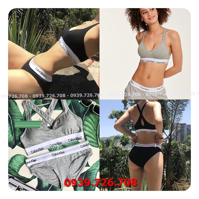 Bộ đồ lótCK cotton chéo lưng có nhét mút ko gọng