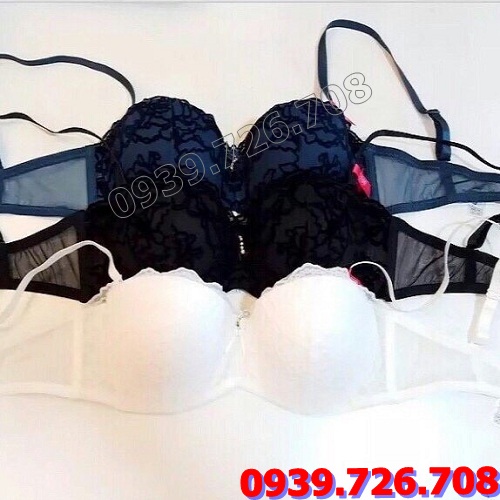 Bộ đồ lót AG ren nhung cúp ngang