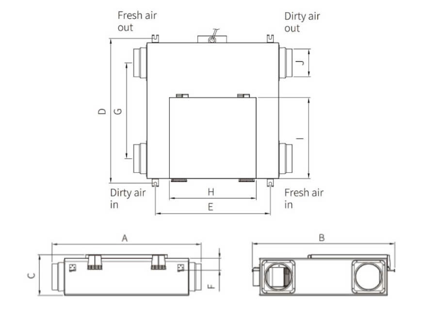 Quạt thông gió thu hồi nhiệt KyungJin NH-150D