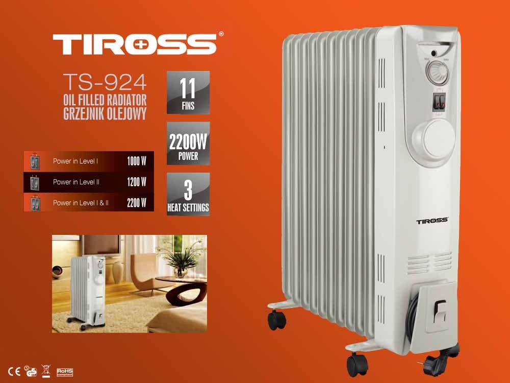 Máy sưởi dầu TIROSS TS-924