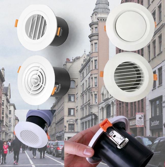 Cửa gió tròn âm trần Downlight D100