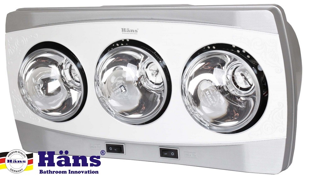 Đèn sưởi nhà tắm Hans 3 bóng H3B