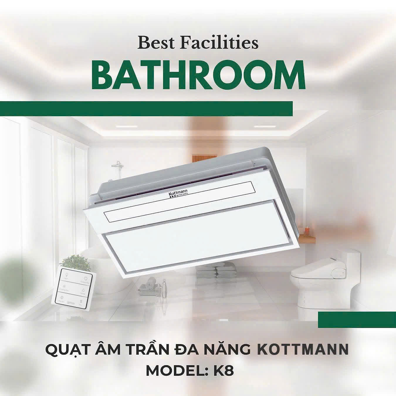 Quạt âm trần Kottmann K8 