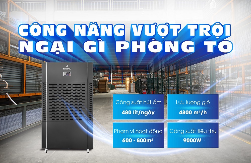 Máy hút ẩm công nghiệp KM-480S