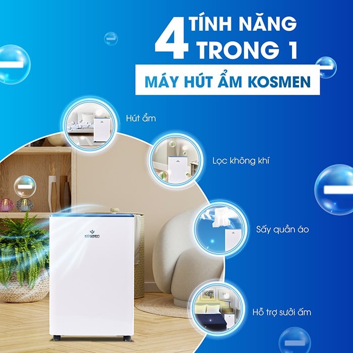 Máy hút ẩm dân dụng KM-60S