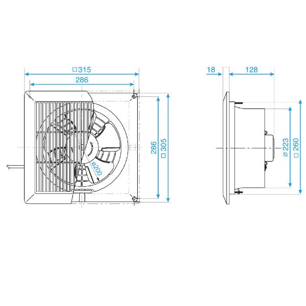 Quạt hút gắn trần Panasonic FV-20CUT1