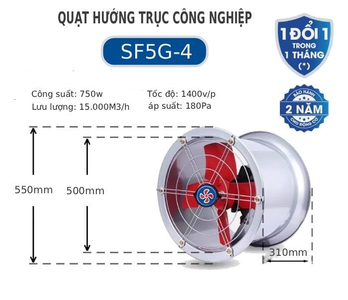 Quạt hướng trục tròn SF5G-4