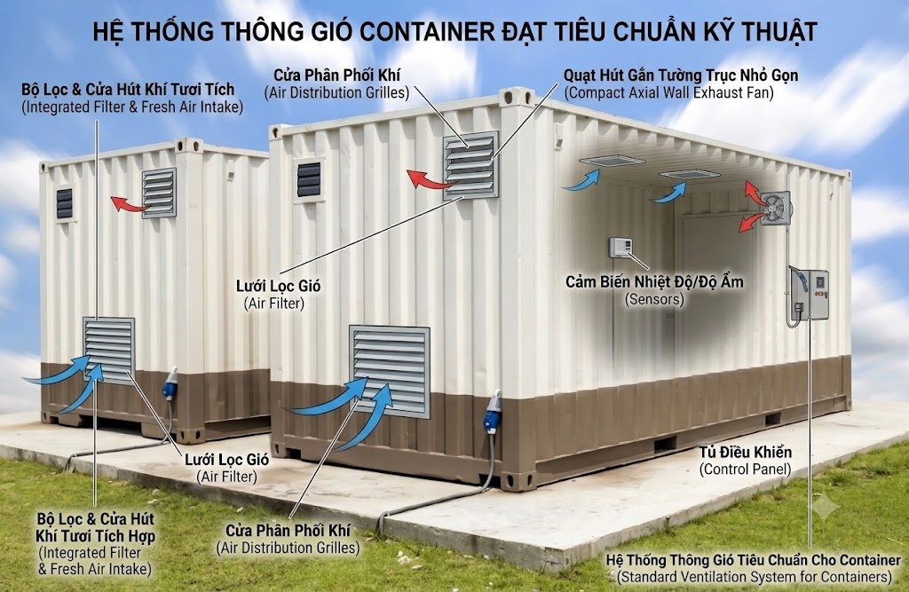 Quạt làm mát Container FA-25M1