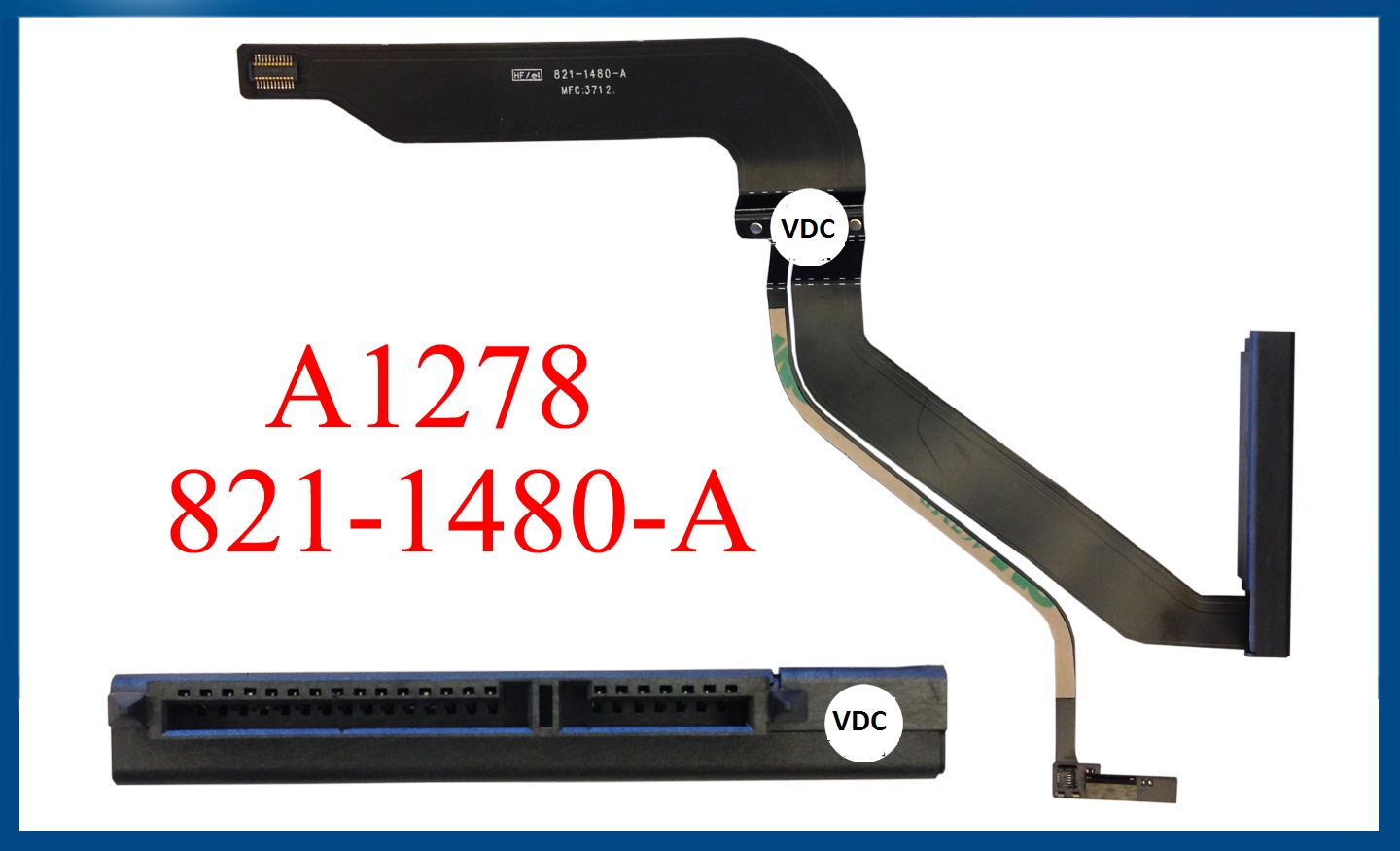 Thay cáp ổ cứng macbook pro MC700 MC724 MD313 MD314 MD101 MD102 A1278 2011 2012 821-1226-A 821-1480-A