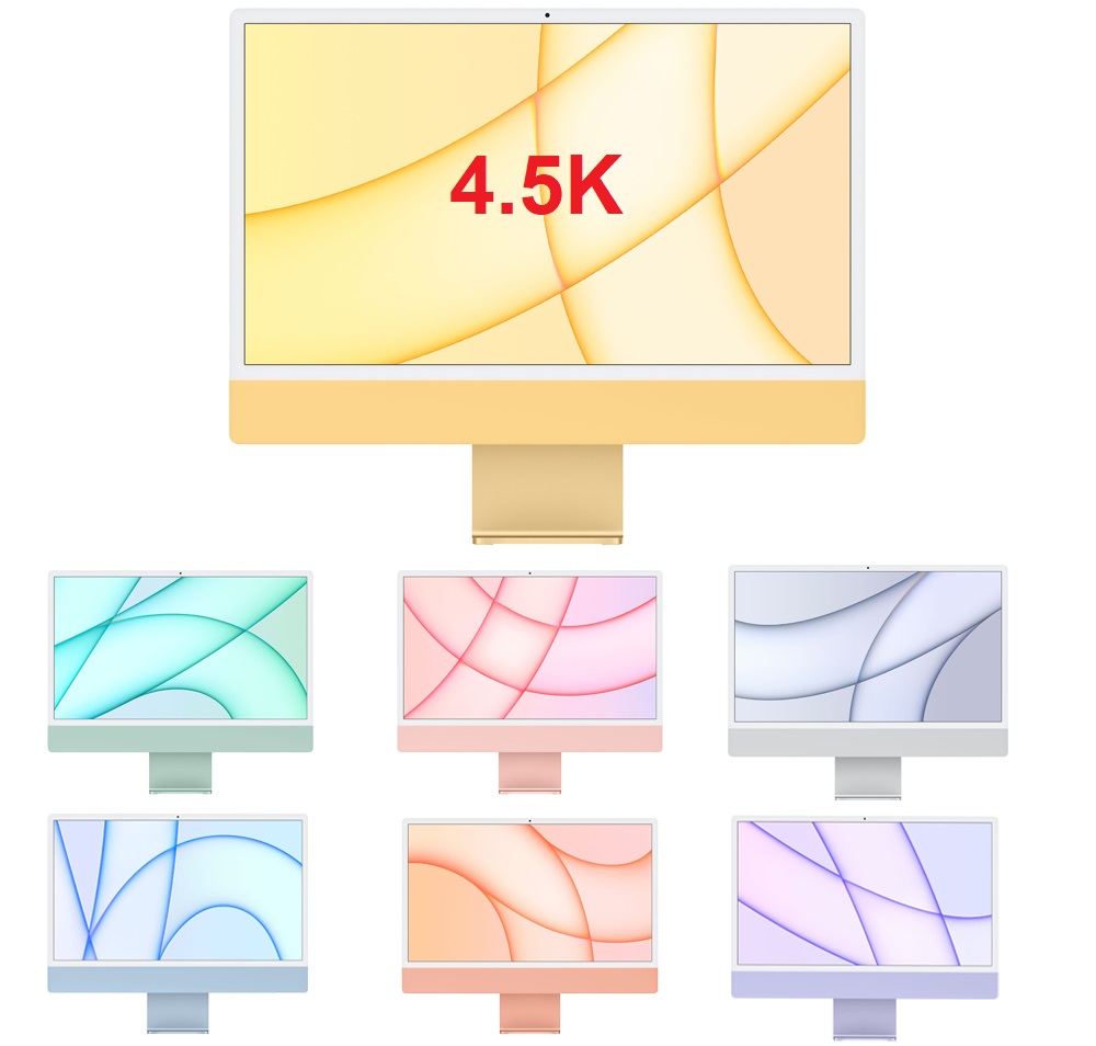 iMac 24 inch 4.5K 2021 Apple M1 8 Core CPU 8 Core GPU 16GB 256GB SSD