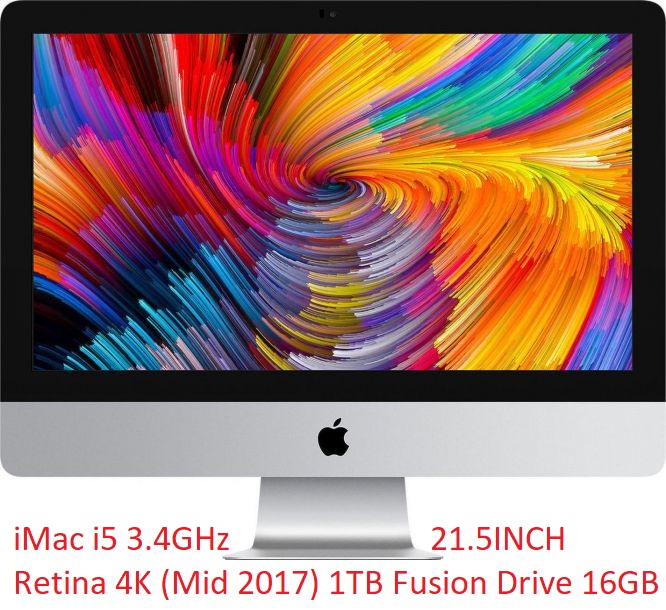iMac i5 3.4GHz 21.5INCH Retina 4K (Mid 2017) 1TB Fusion Drive 16GB