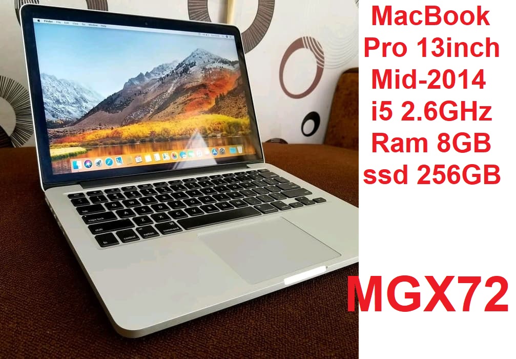 MacBook Pro 13inch Mid-2014 Core i5-4278U 2.6GHz Ram 8GB ssd 256GB MGX72 MacBookPro11,1 emc 2875