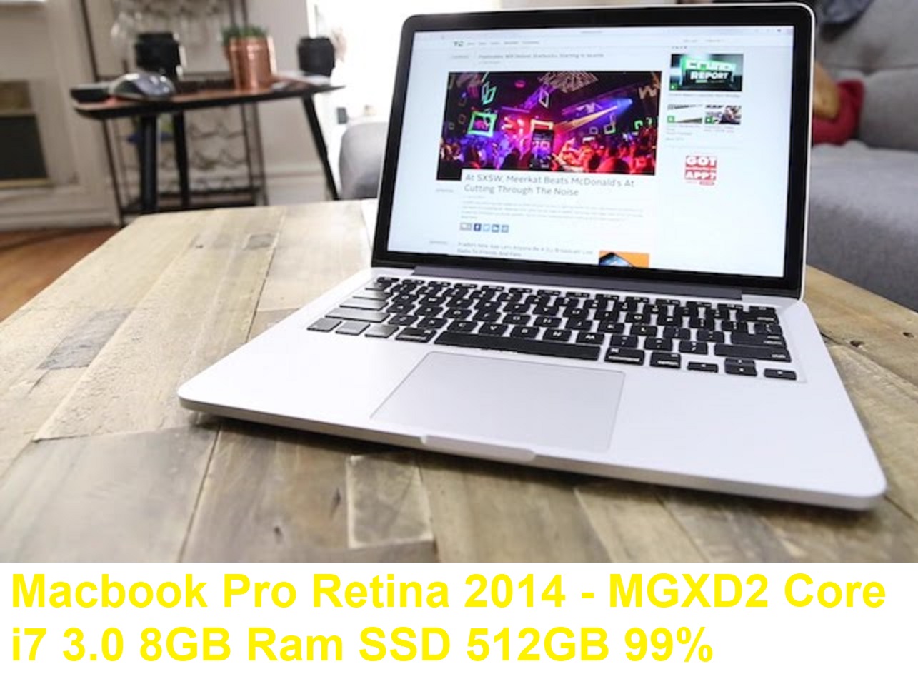 Macbook Pro Retina 2014 - MGXD2 Core i7 3.0 8GB Ram SSD 512GB Mới