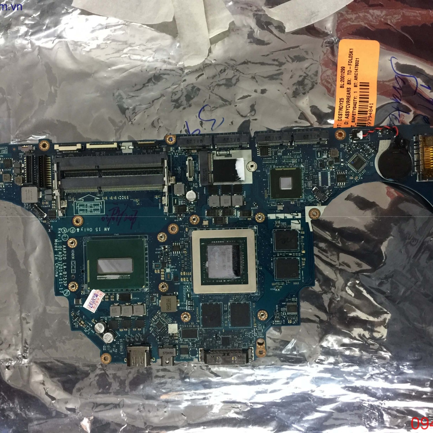 MAIN DELL ANLIENWARE M15 R2 I7-4720