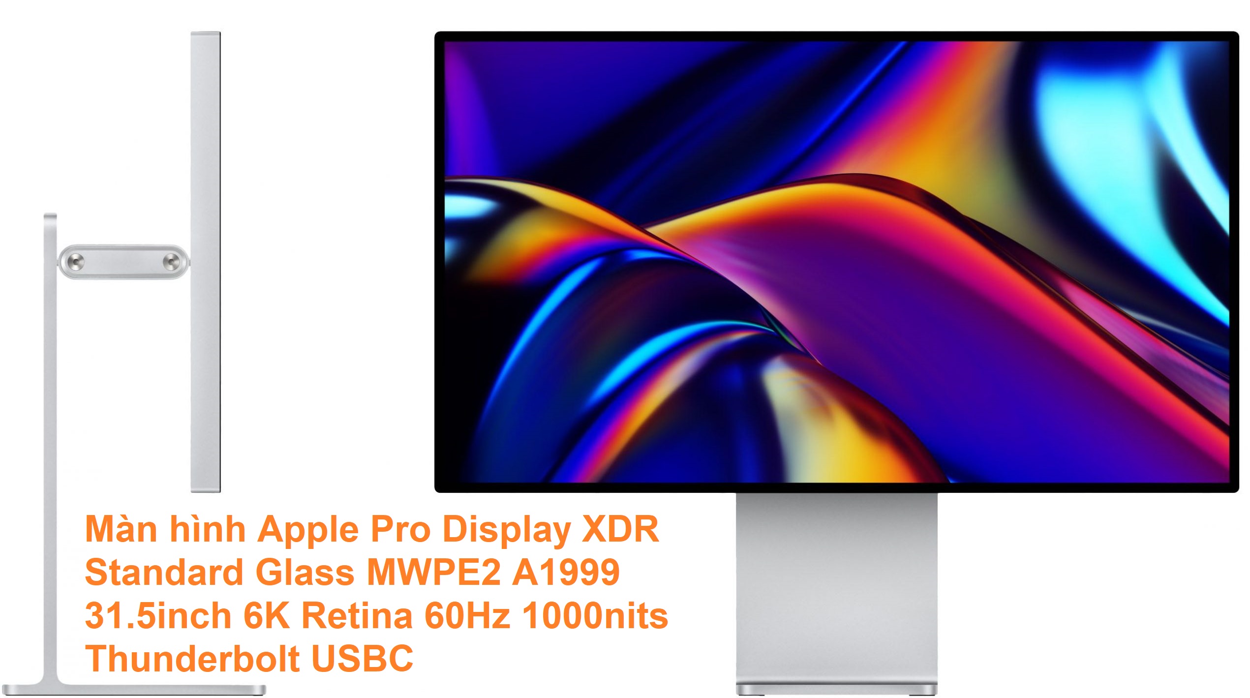 Màn hình Apple Pro Display XDR Standard Glass MWPE2 A1999 31.5inch 6K Retina 60Hz 1000nits Thunderbolt USBC