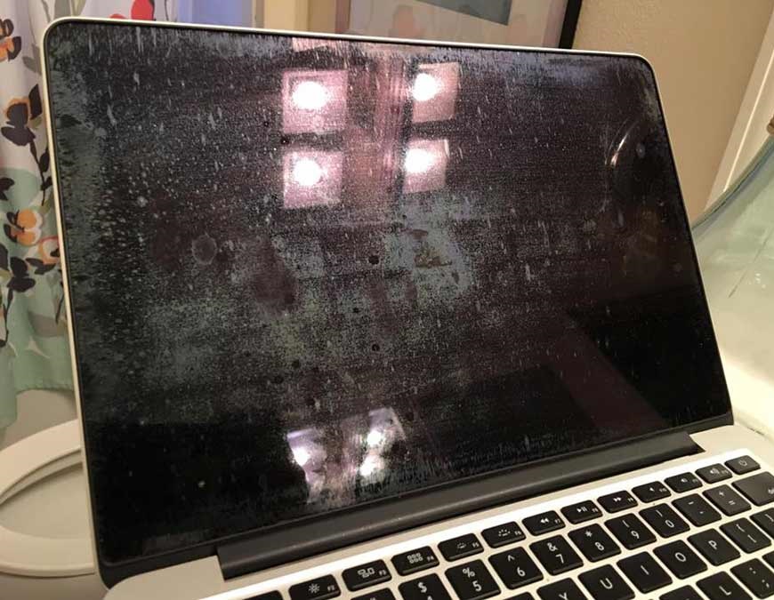 màn hình macbook bị bong lớp chống lóa