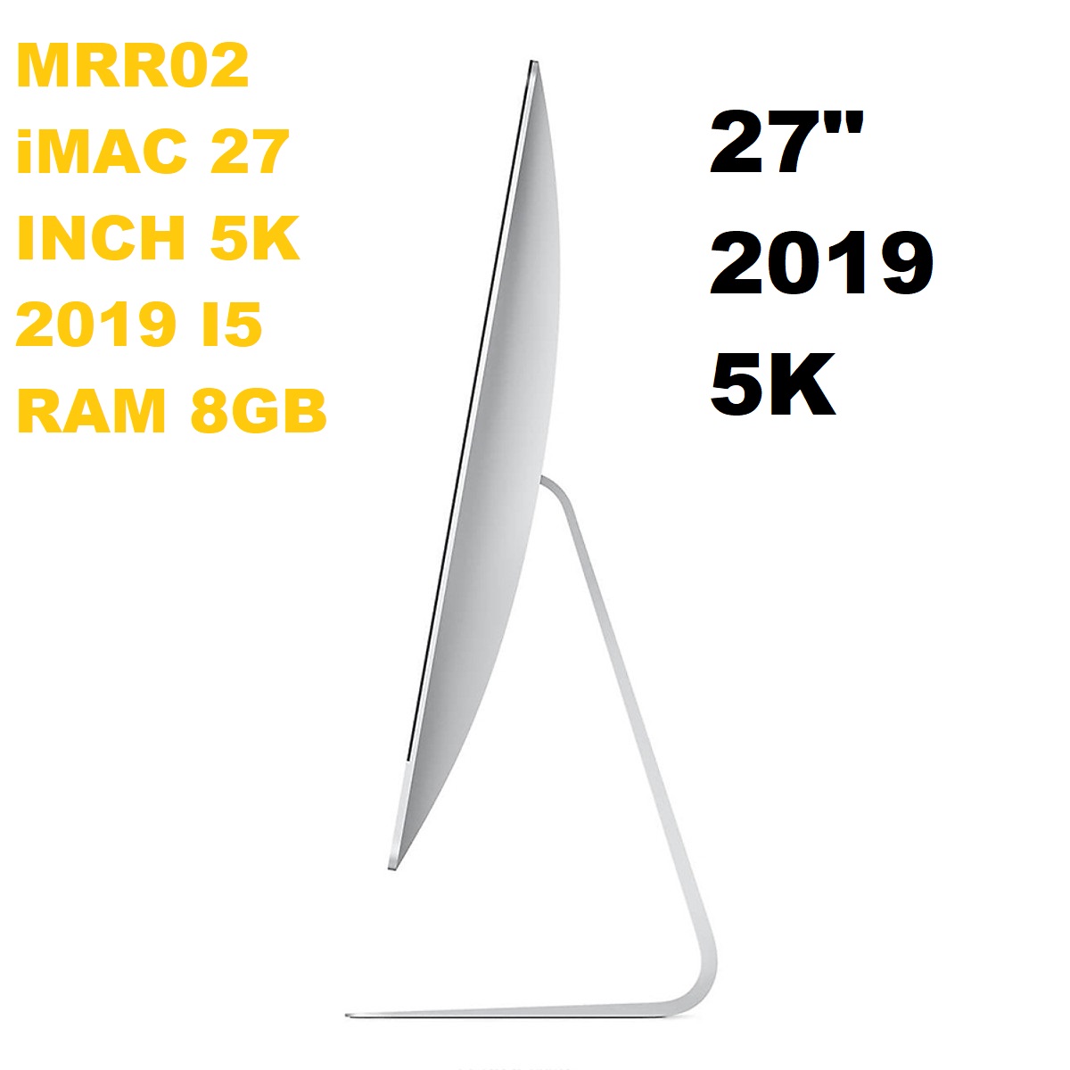 iMac 27-Inch Retina 5K 2019 MRR12 Core i5-3.7GHz Ram 16GB SSD 128GB + 2TB - iMac19,1 - A2115 - 3194