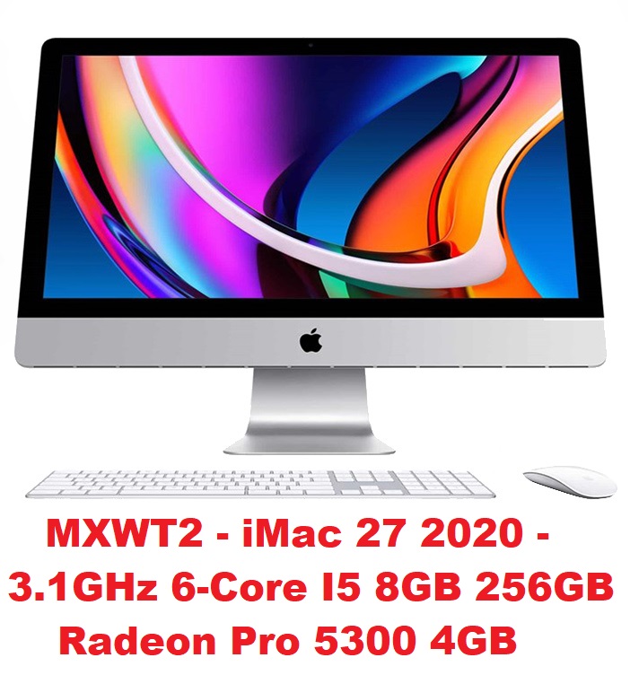 MXWT2 - iMac 27 2020 - 3.1GHz 6-Core I5 8GB 256GB Radeon Pro 5300 4GB