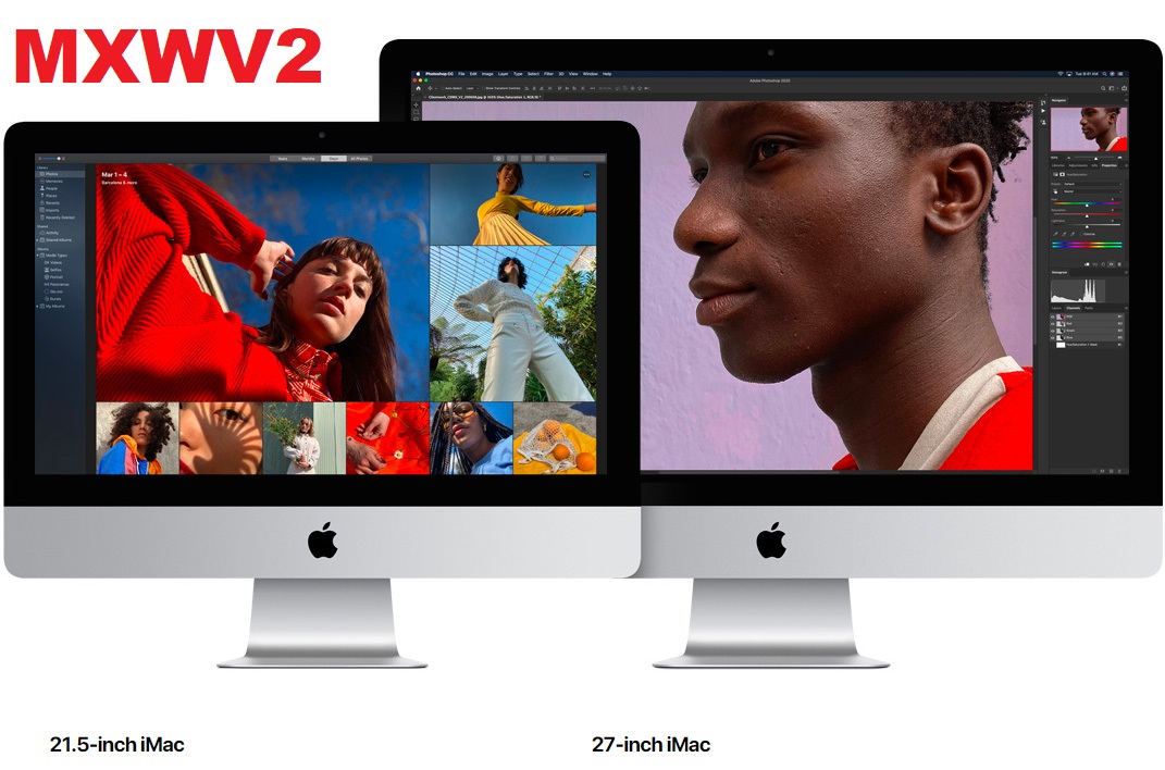 MXWV2 iMac 27-Inch Retina 5K, 27-Inch, 2020 Core i7-3.8GHz Ram 32GB SSD 1TB iMac20,1 - A2115 - 3442