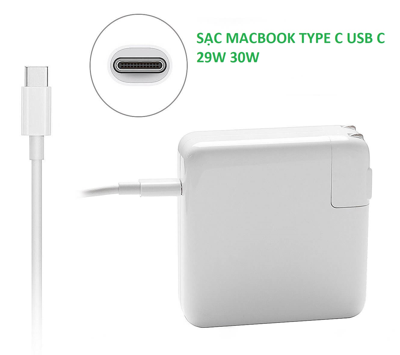 sạc MacBook Pro USB - C 29W 30W ADAPTER MacBook Pro TYPE C 29W 30W