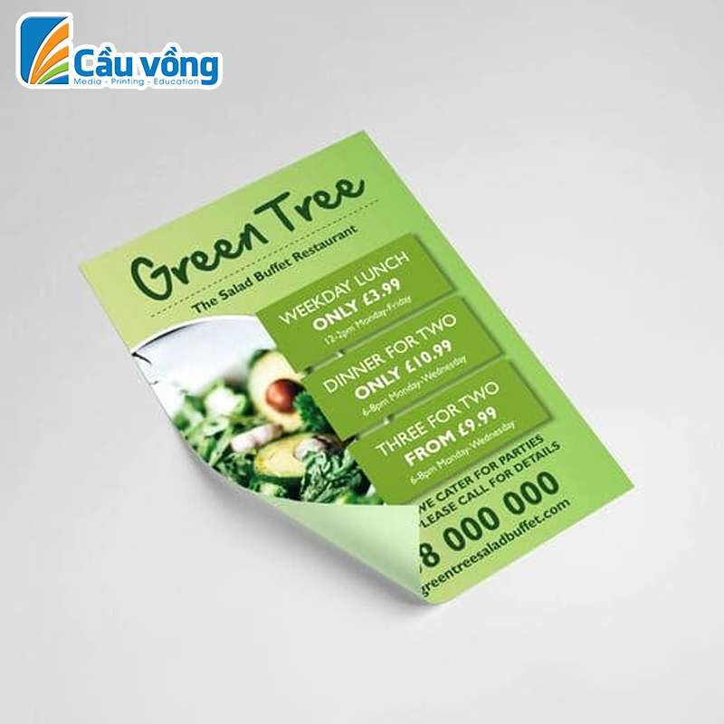 Tờ rơi A4 – In Cầu Vồng