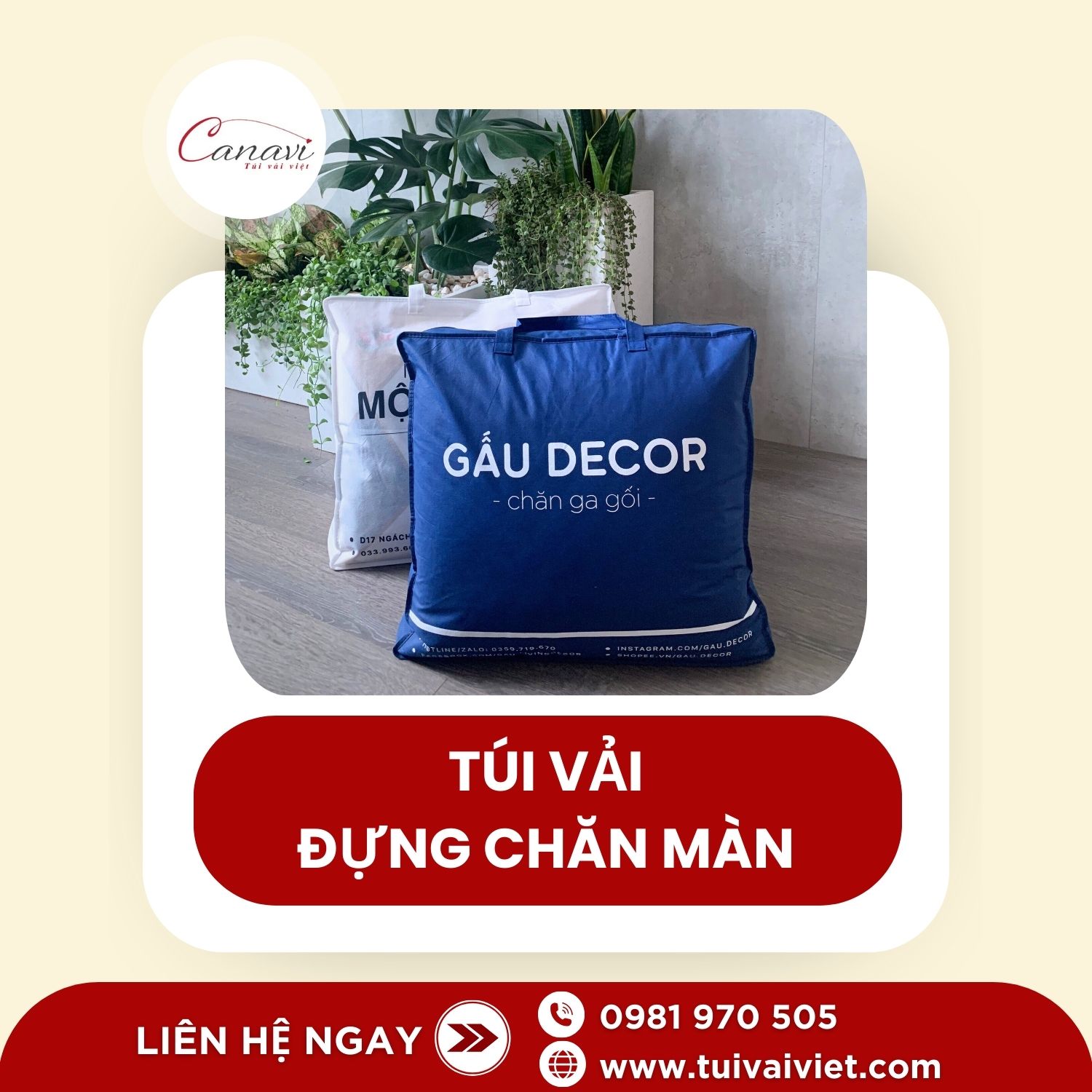 Túi đựng chăn màn