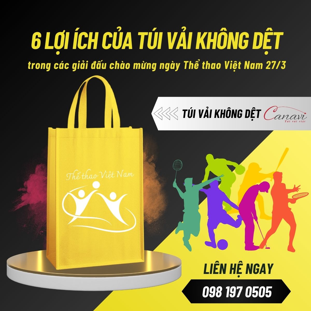 Cách chọn túi vải không dệt phù hợp cho giải đấu thể thao