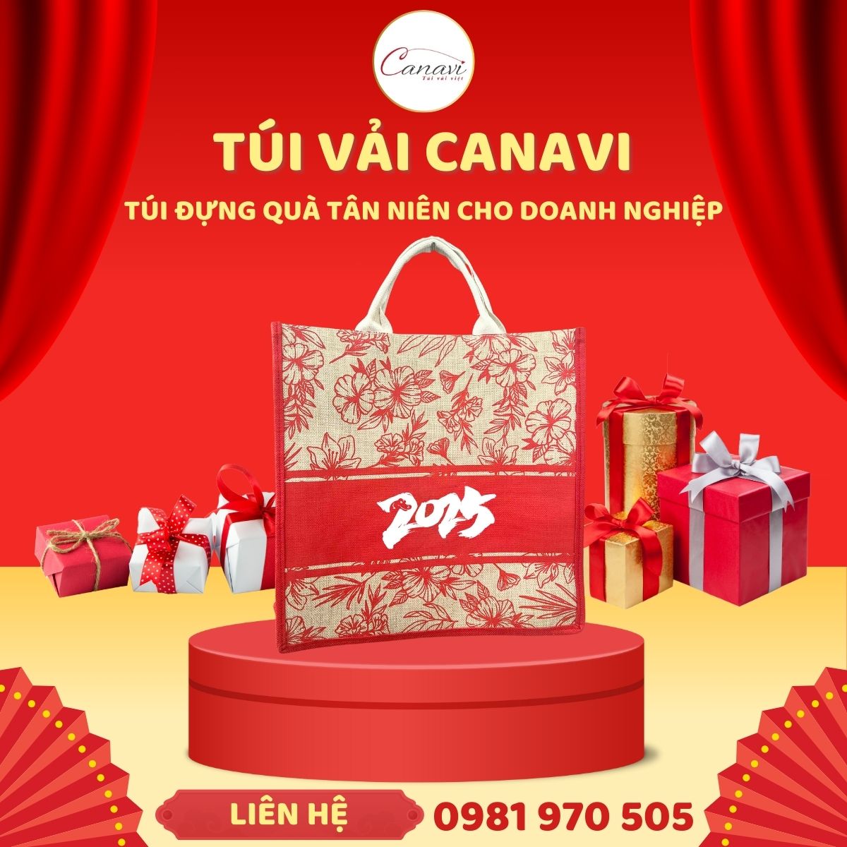 Túi vải đay tinh tế