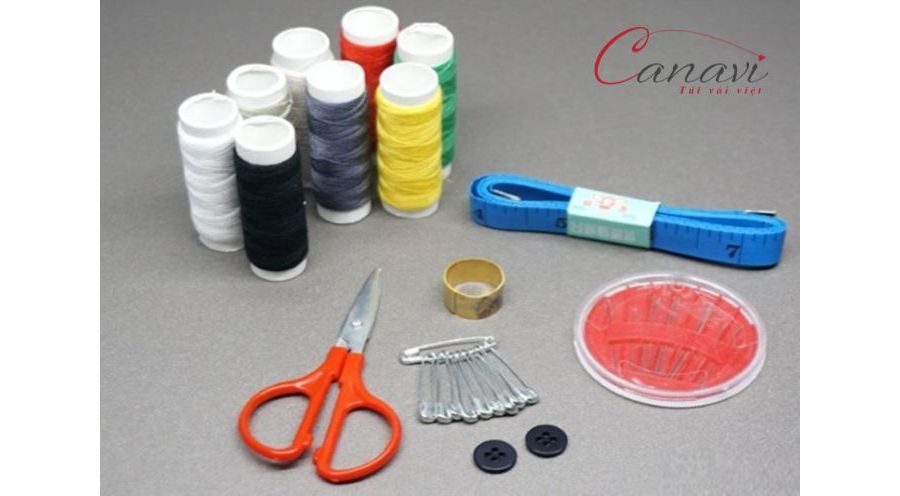 Chuẩn bị dụng cụ để may túi tote