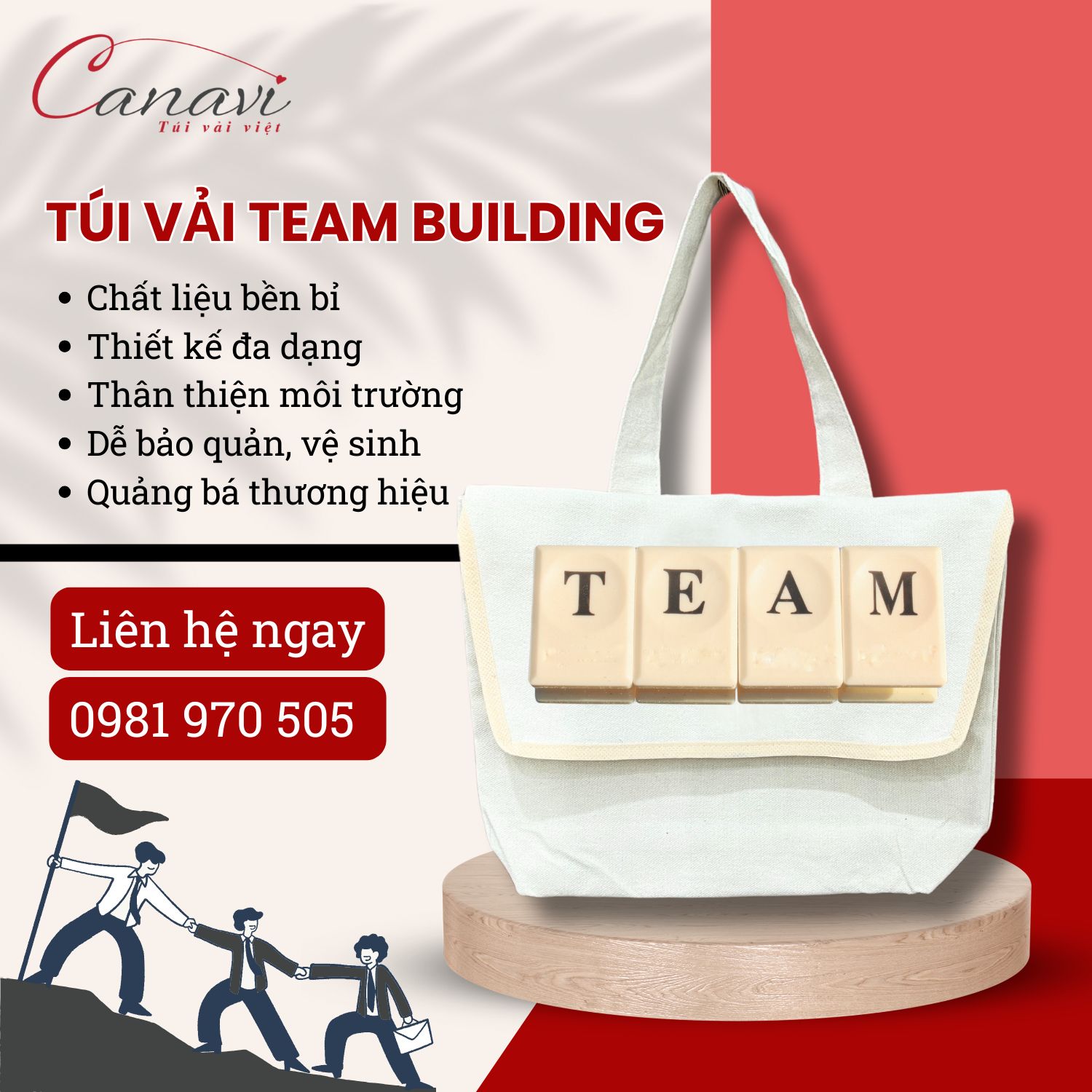 3 mẫu túi vải doanh nghiệp cần chuẩn bị cho hoạt động team building