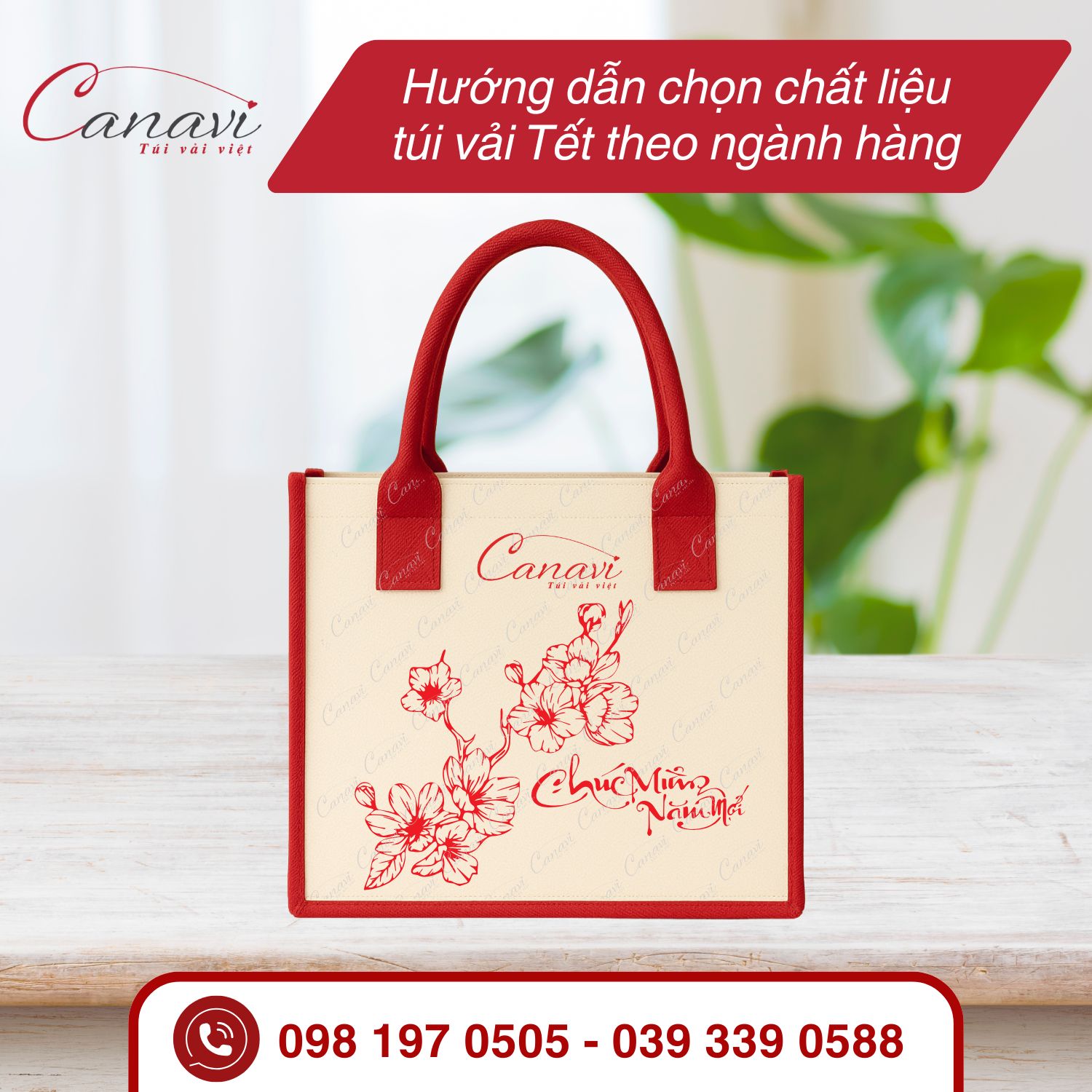 Hướng dẫn chọn chất liệu túi vải Tết theo ngành hàng cho doanh nghiệp