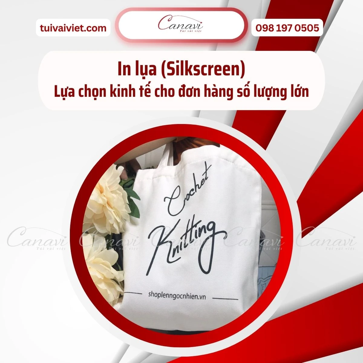 In lụa (Silkscreen) lên túi vải bố - Lựa chọn kinh tế cho đơn hàng số lượng lớn