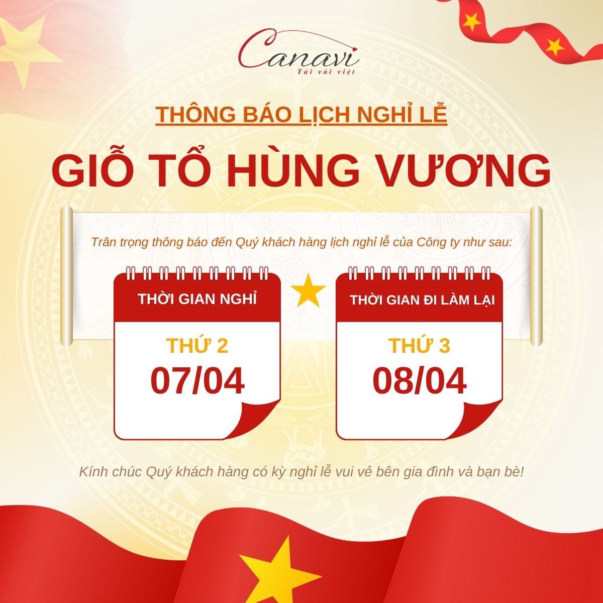 Lịch nghỉ Giỗ Tổ Hùng Vương 2025: Người lao động được nghỉ bao nhiêu ngày?
