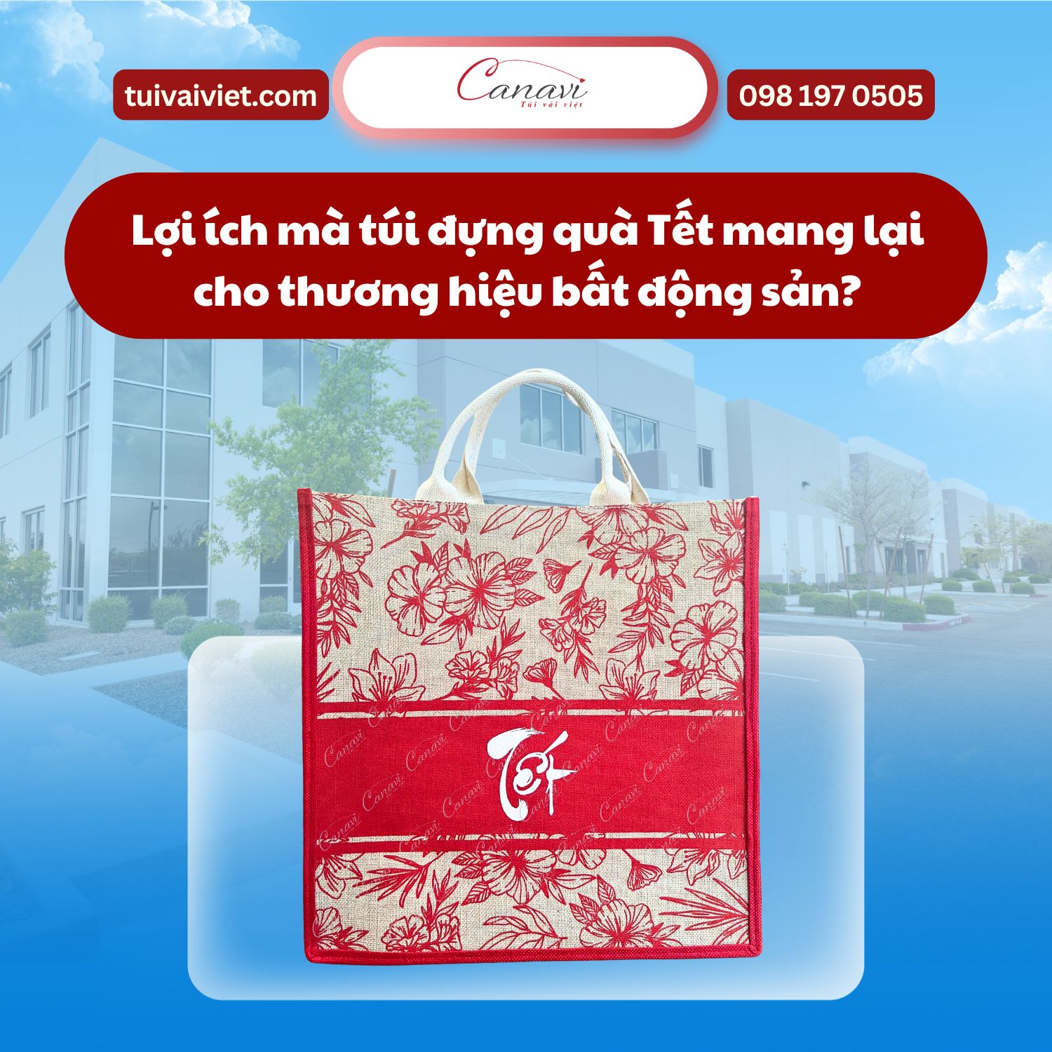 Lợi ích mà túi đựng quà Tết mang lại cho thương hiệu bất động sản?