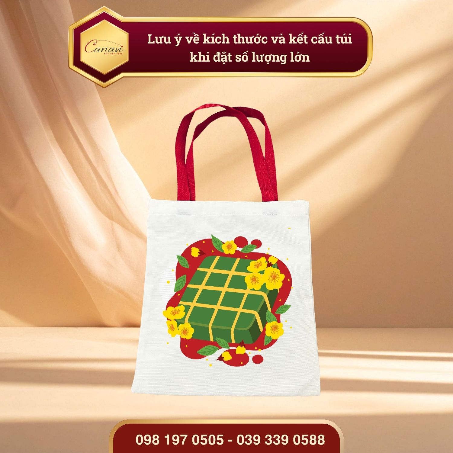 Lưu ý về kích thước và kết cấu túi khi đặt số lượng lớn
