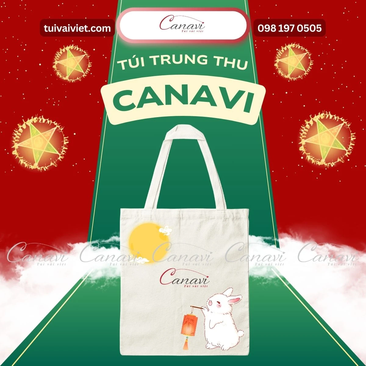 Xưởng may túi đựng bánh trung thu theo yêu cầu Canavi