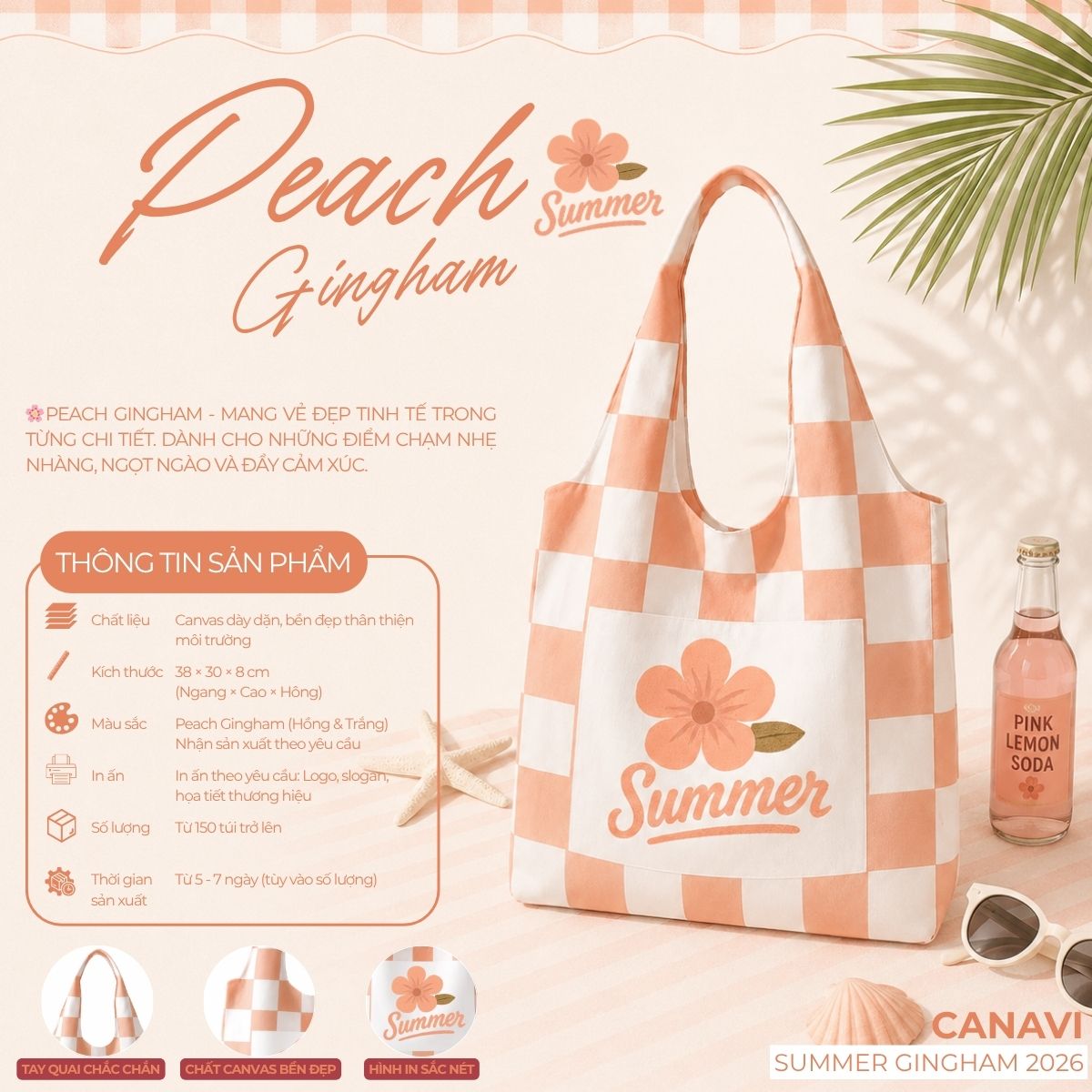 peach gingham 2026