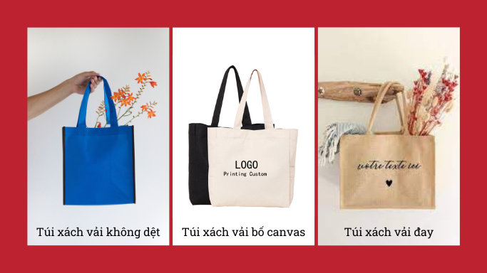 Các loại túi vải in logo phổ biến
