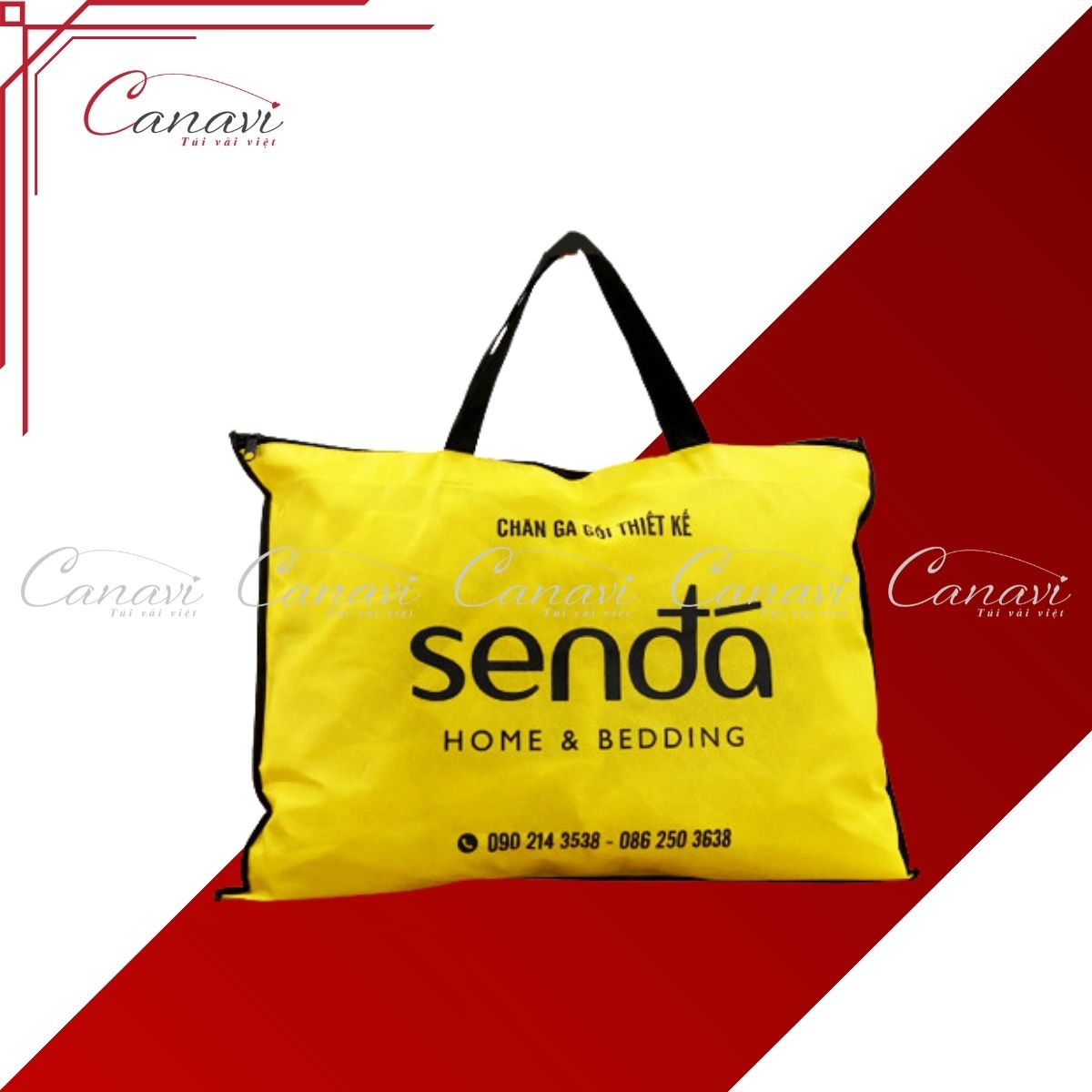 Túi đựng chăn ga màn Sen Đá vải không dệt