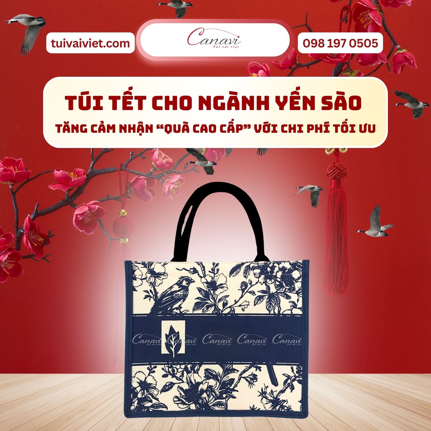 Túi vải đay cao cấp, lựa chọn cho quà biếu doanh nghiệp và khách VIP