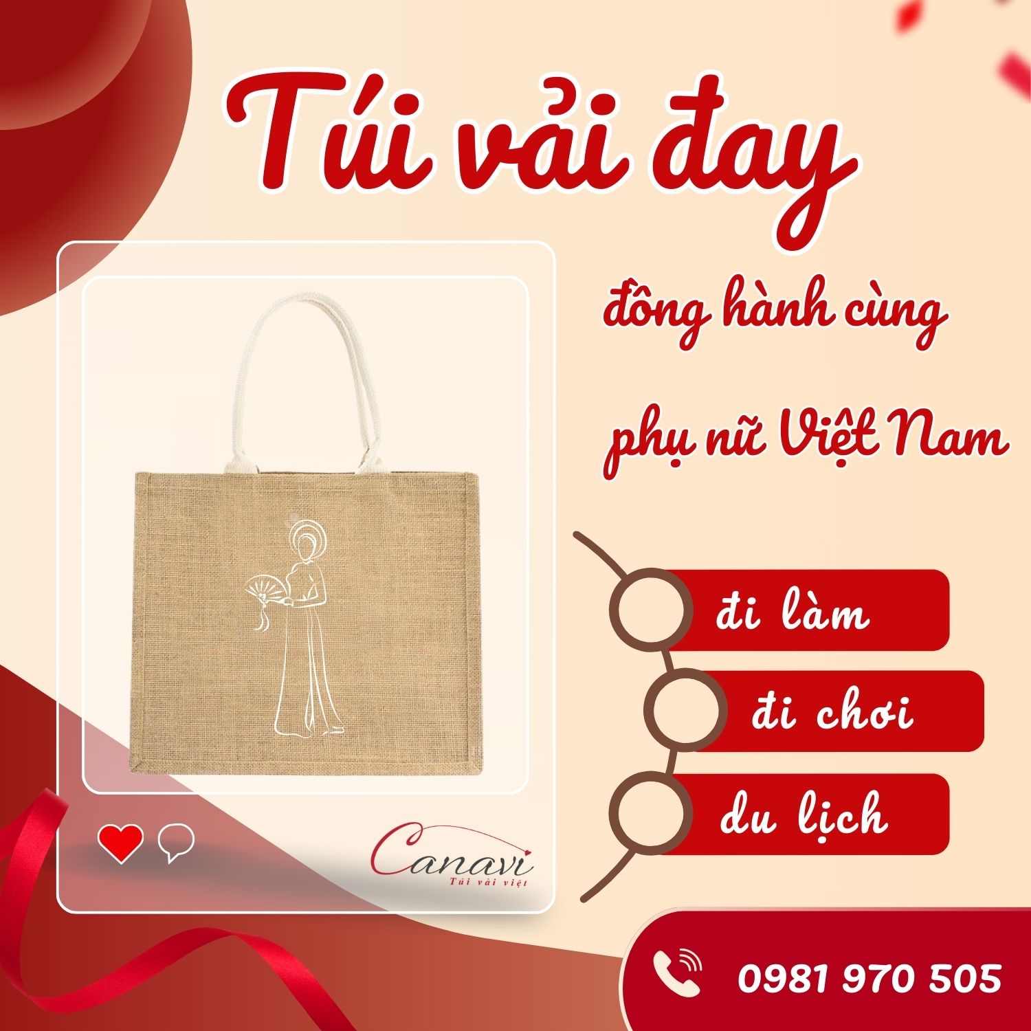 Những ưu điểm vượt trội của túi vải đay