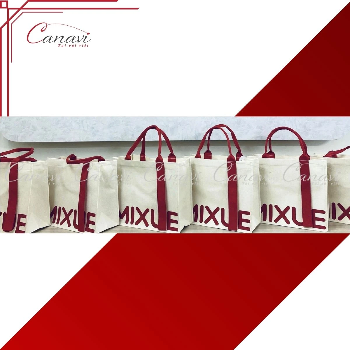 túi vải đay linen tvdn8 mixue 2